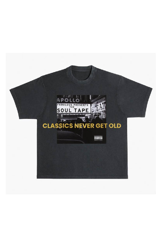 SOUL TAPE ANNIVERSARY TSHIRT- Vintage black